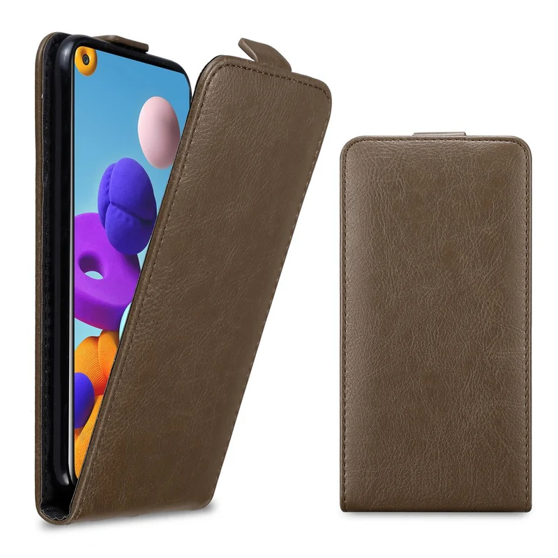 Cadorabo Hülle kompatibel mit Samsung Galaxy A21s Schutzhülle im Flip Design mit Magnetverschluss