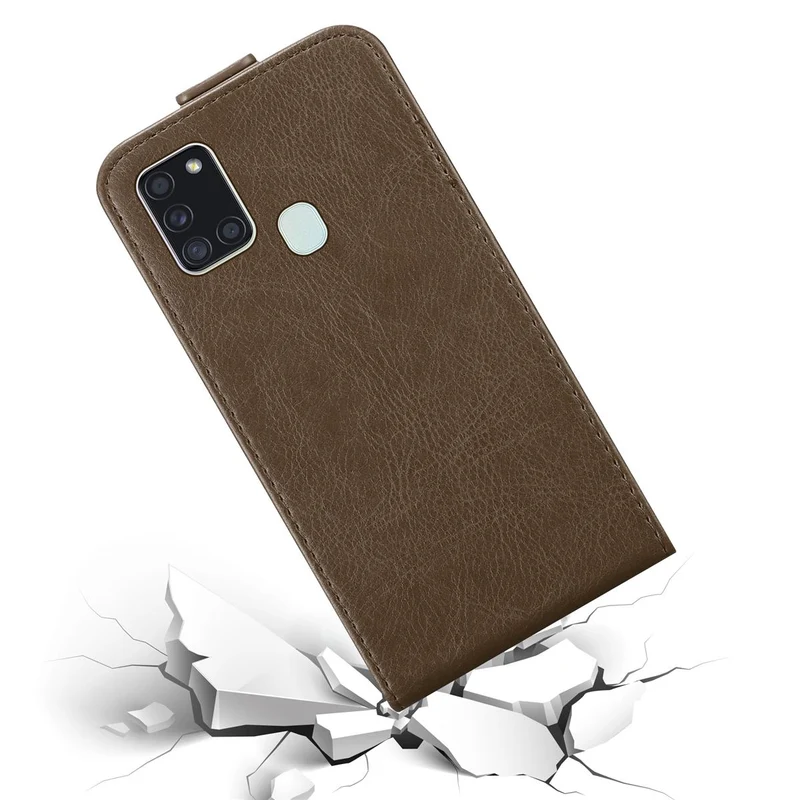 Cadorabo Hülle kompatibel mit Samsung Galaxy A21s Schutzhülle im Flip Design mit Magnetverschluss