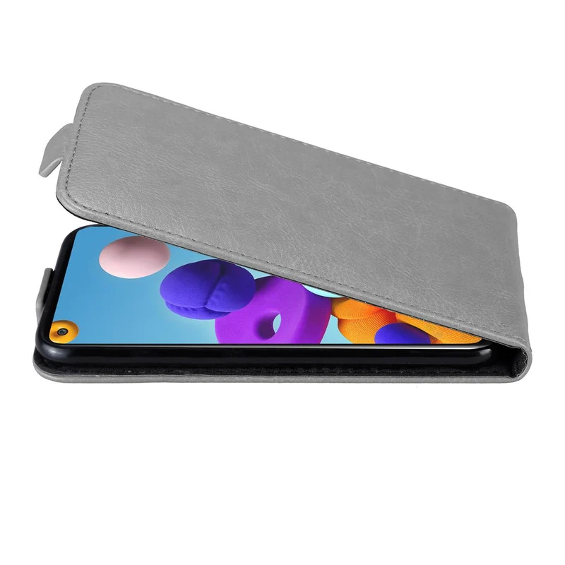 Cadorabo Hülle kompatibel mit Samsung Galaxy A21s Schutzhülle im Flip Design mit Magnetverschluss