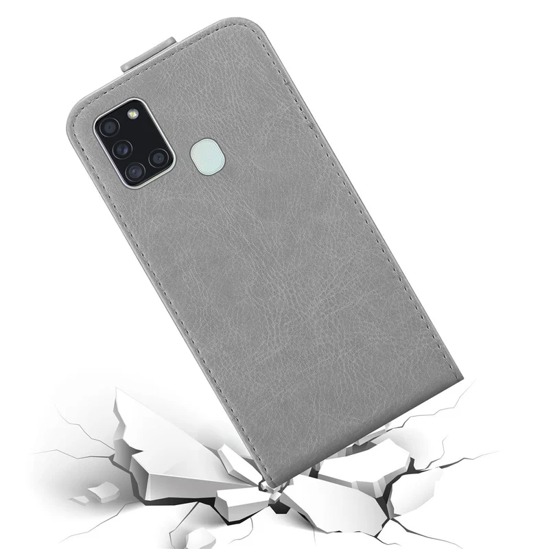Cadorabo Hülle kompatibel mit Samsung Galaxy A21s Schutzhülle im Flip Design mit Magnetverschluss