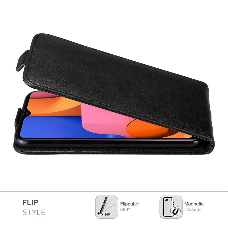 Cadorabo Hülle kompatibel mit Samsung Galaxy A20s Schutzhülle im Flip Design mit Magnetverschluss