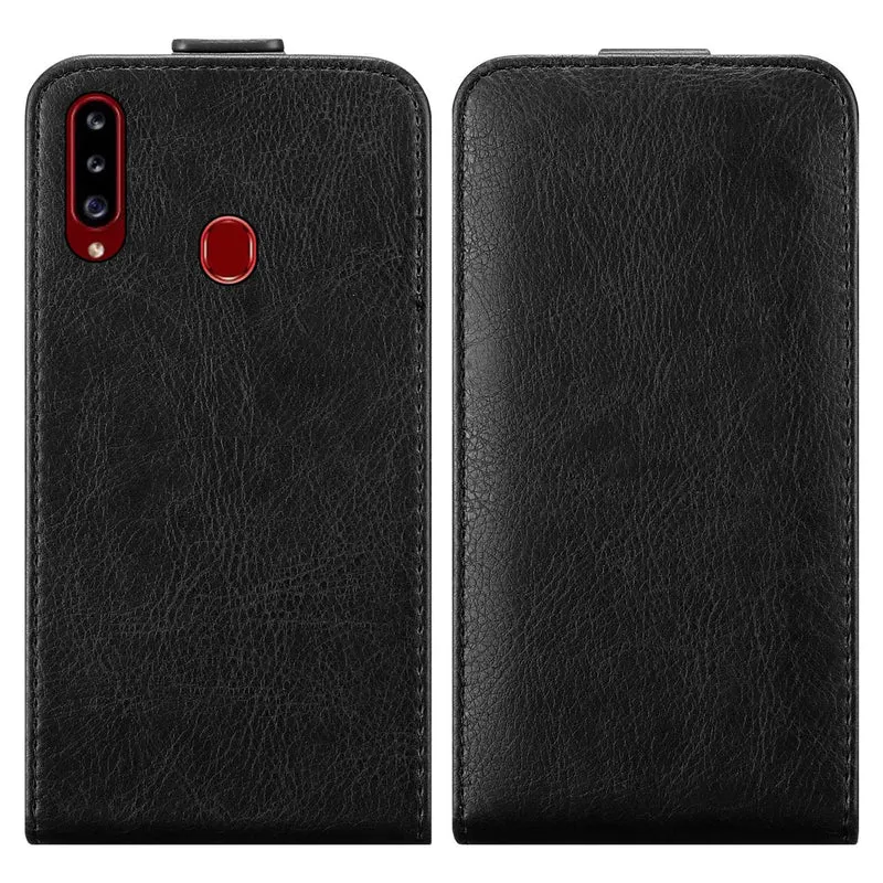 Cadorabo Hülle kompatibel mit Samsung Galaxy A20s Schutzhülle im Flip Design mit Magnetverschluss