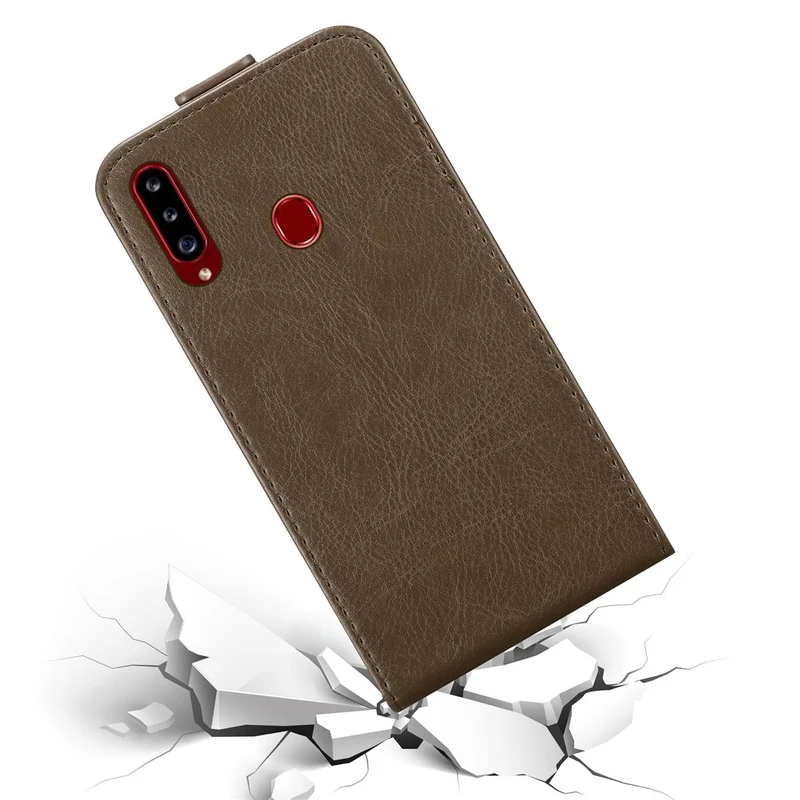 Cadorabo Hülle kompatibel mit Samsung Galaxy A20s Schutzhülle im Flip Design mit Magnetverschluss