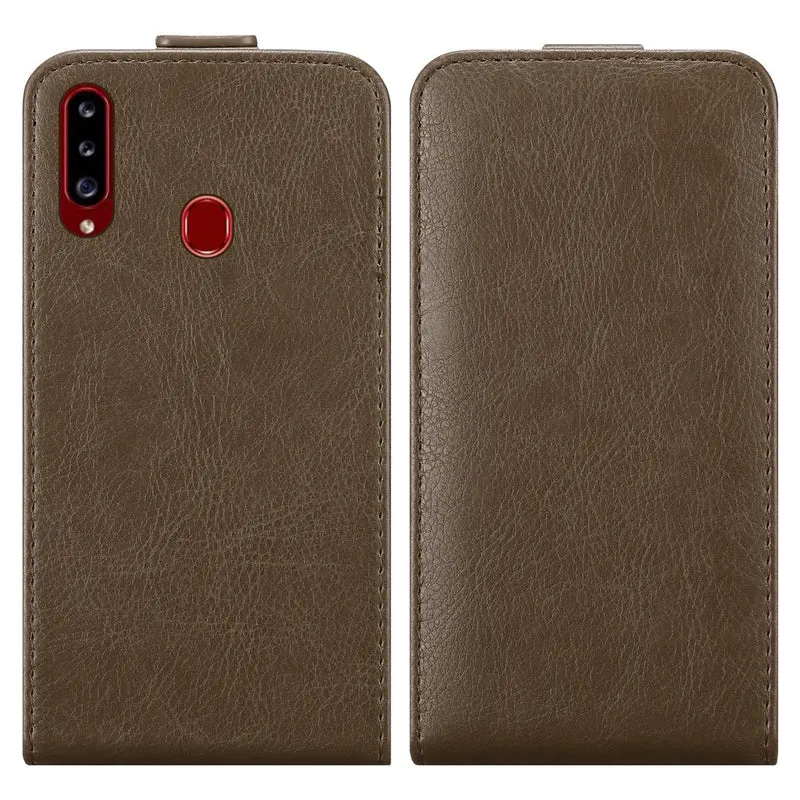 Cadorabo Hülle kompatibel mit Samsung Galaxy A20s Schutzhülle im Flip Design mit Magnetverschluss