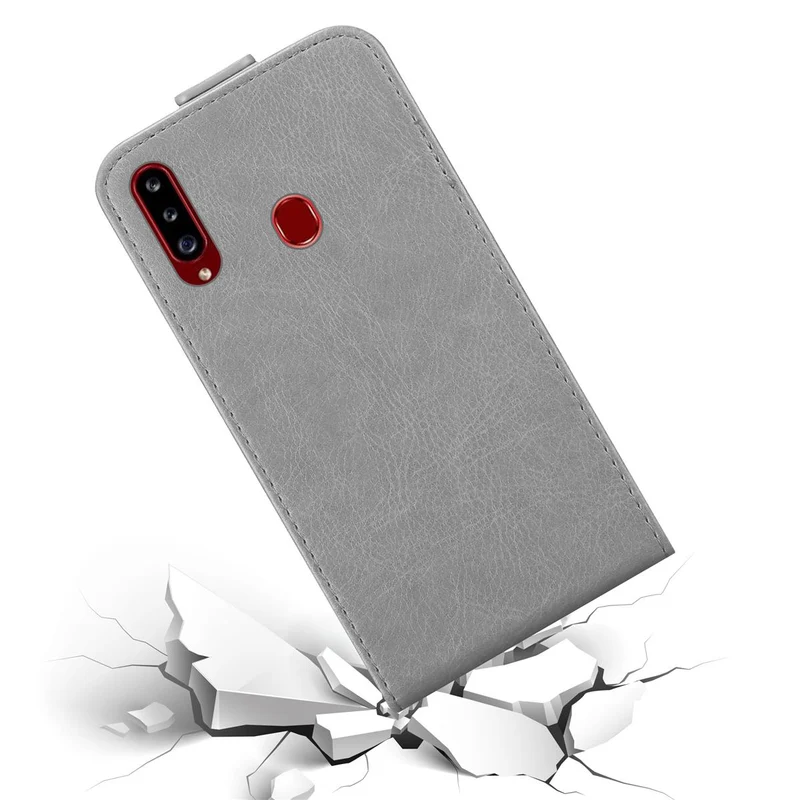 Cadorabo Hülle kompatibel mit Samsung Galaxy A20s Schutzhülle im Flip Design mit Magnetverschluss