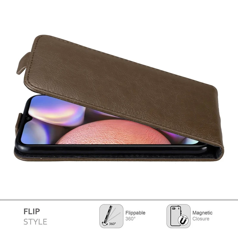 Cadorabo Hülle kompatibel mit Samsung Galaxy A10s / M01s Schutzhülle im Flip Design mit Magnetverschluss