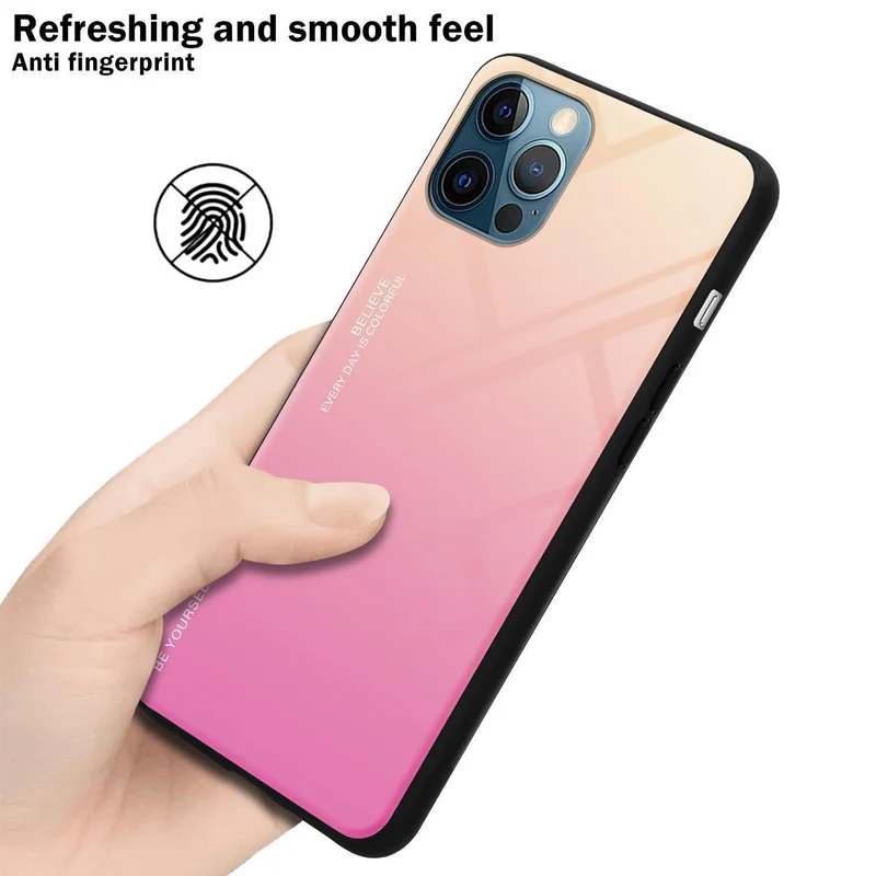 Cadorabo Hülle kompatibel mit Apple iPhone 13 MINI Zweifarbige Schutzhülle aus Tempered Glas und TPU Silikon