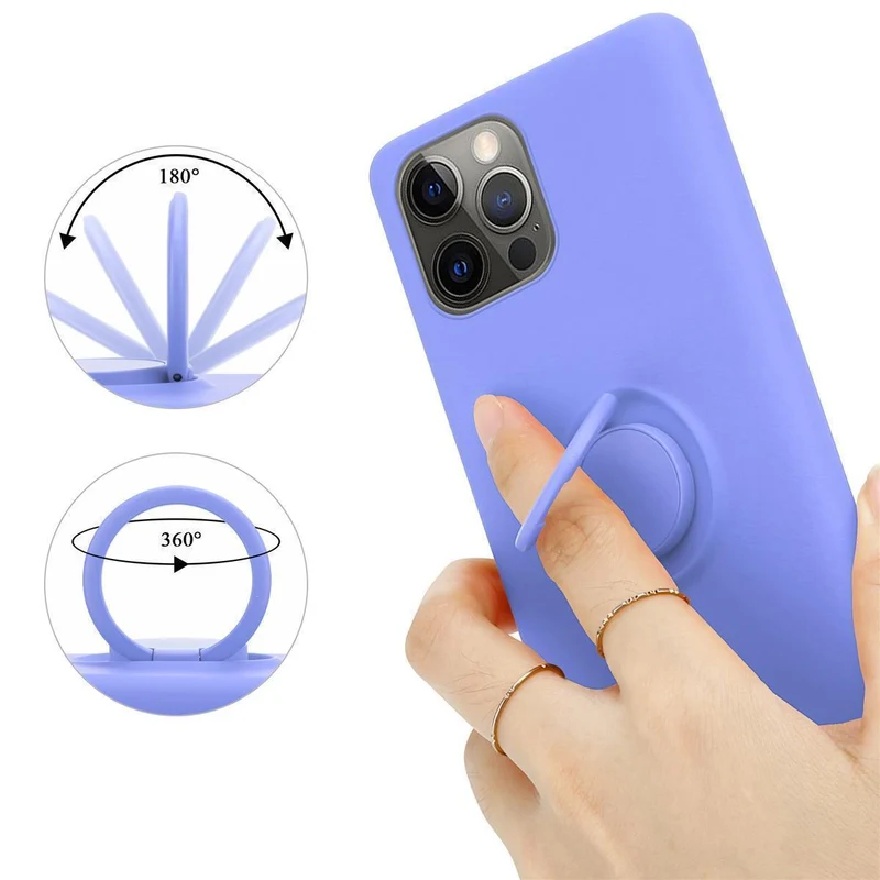 Cadorabo Hülle kompatibel mit Apple iPhone 13 Schutzhülle aus flexiblem TPU Silikon mit Ring
