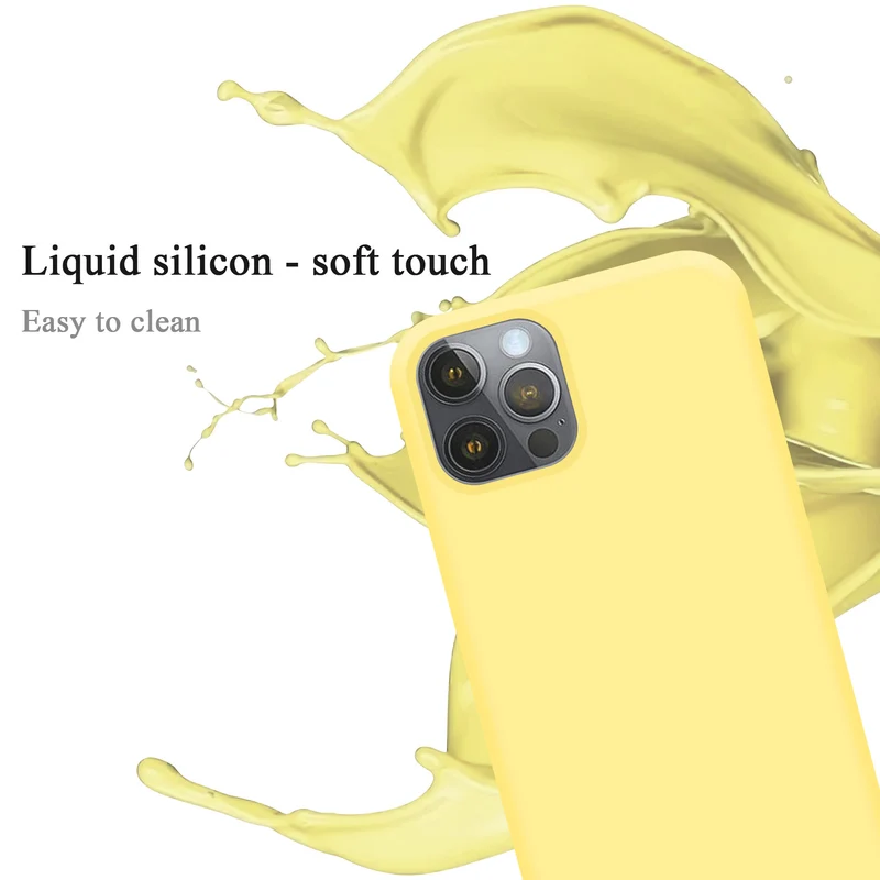 Cadorabo Hülle kompatibel mit Apple iPhone 13 PRO Schutzhülle aus flexiblem TPU Silikon