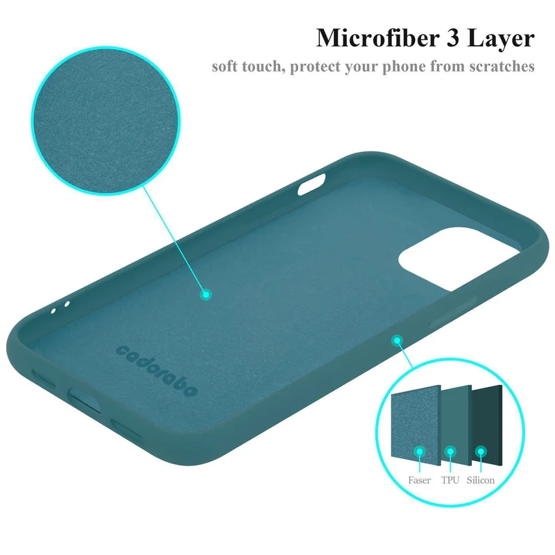 Cadorabo Hülle kompatibel mit Apple iPhone 13 Schutzhülle aus flexiblem TPU Silikon