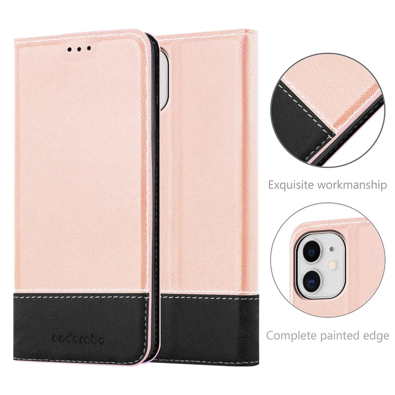 Cadorabo Hülle kompatibel mit Apple iPhone 11 Schutzhülle mit Magnetverschluss, Standfunktion und Kartenfach