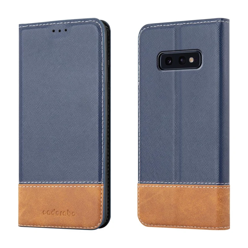 Cadorabo Hülle kompatibel mit Samsung Galaxy S10e Schutzhülle mit Magnetverschluss, Standfunktion und Kartenfach