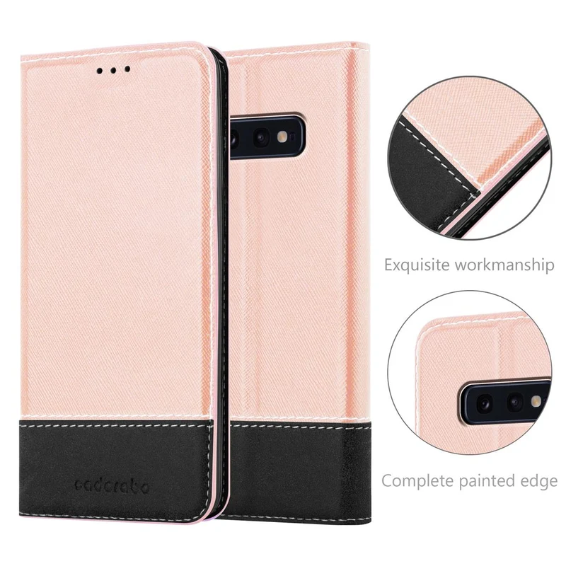 Cadorabo Hülle kompatibel mit Samsung Galaxy S10e Schutzhülle mit Magnetverschluss, Standfunktion und Kartenfach
