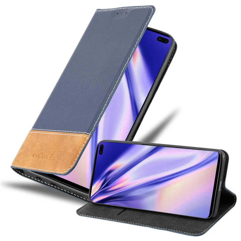 Cadorabo Hülle kompatibel mit Samsung Galaxy S10 PLUS Schutzhülle mit Magnetverschluss, Standfunktion und Kartenfach