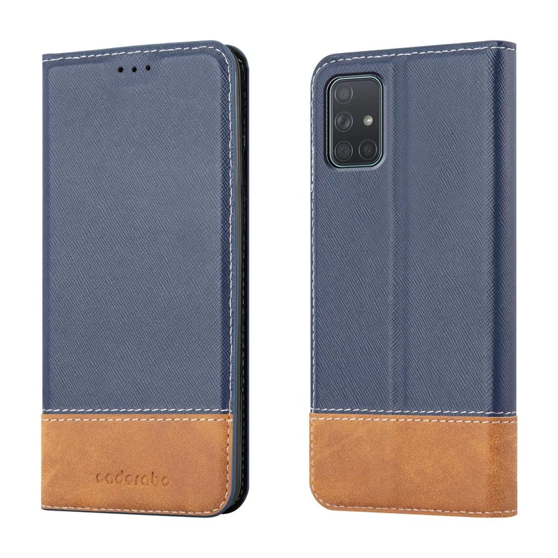 Cadorabo Hülle kompatibel mit Samsung Galaxy A71 4G Schutzhülle mit Magnetverschluss, Standfunktion und Kartenfach