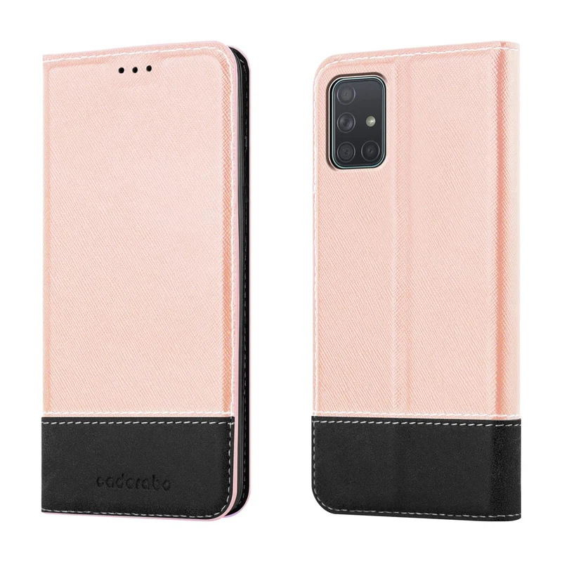 Cadorabo Hülle kompatibel mit Samsung Galaxy A71 4G Schutzhülle mit Magnetverschluss, Standfunktion und Kartenfach