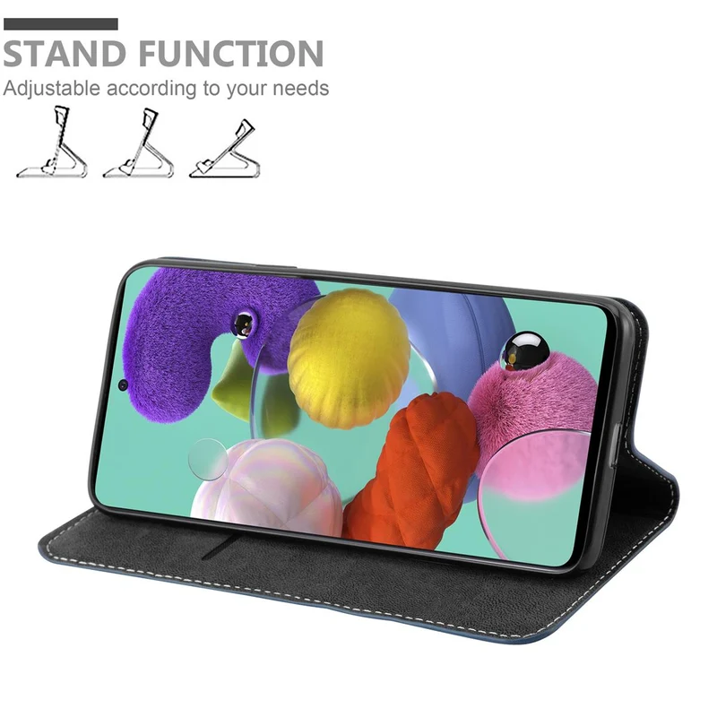 Cadorabo Hülle kompatibel mit Samsung Galaxy A51 4G / M40s Schutzhülle mit Magnetverschluss, Standfunktion und Kartenfach