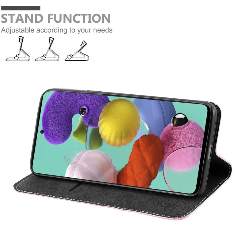 Cadorabo Hülle kompatibel mit Samsung Galaxy A51 4G / M40s Schutzhülle mit Magnetverschluss, Standfunktion und Kartenfach