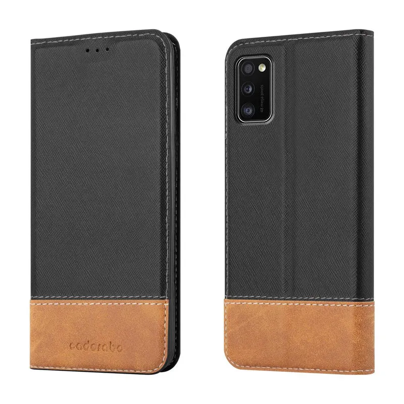 Cadorabo Hülle kompatibel mit Samsung Galaxy A41 Schutzhülle mit Magnetverschluss, Standfunktion und Kartenfach