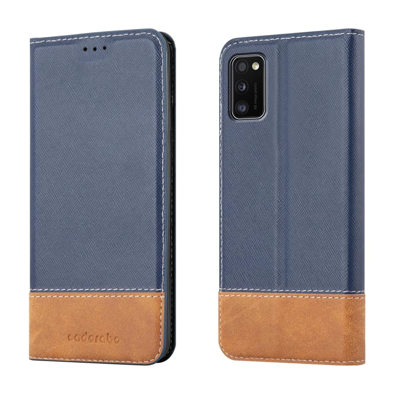 Cadorabo Hülle kompatibel mit Samsung Galaxy A41 Schutzhülle mit Magnetverschluss, Standfunktion und Kartenfach