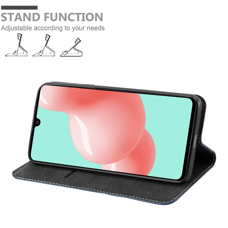 Cadorabo Hülle kompatibel mit Samsung Galaxy A41 Schutzhülle mit Magnetverschluss, Standfunktion und Kartenfach