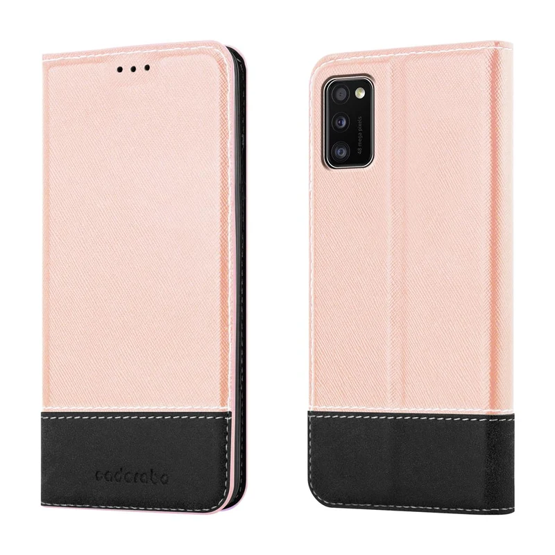 Cadorabo Hülle kompatibel mit Samsung Galaxy A41 Schutzhülle mit Magnetverschluss, Standfunktion und Kartenfach