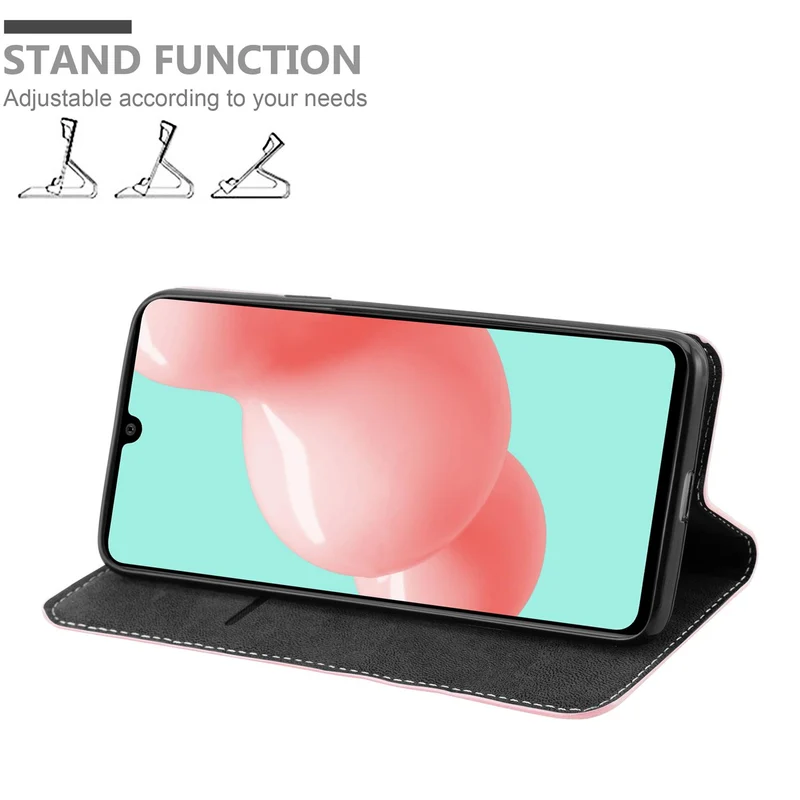 Cadorabo Hülle kompatibel mit Samsung Galaxy A41 Schutzhülle mit Magnetverschluss, Standfunktion und Kartenfach
