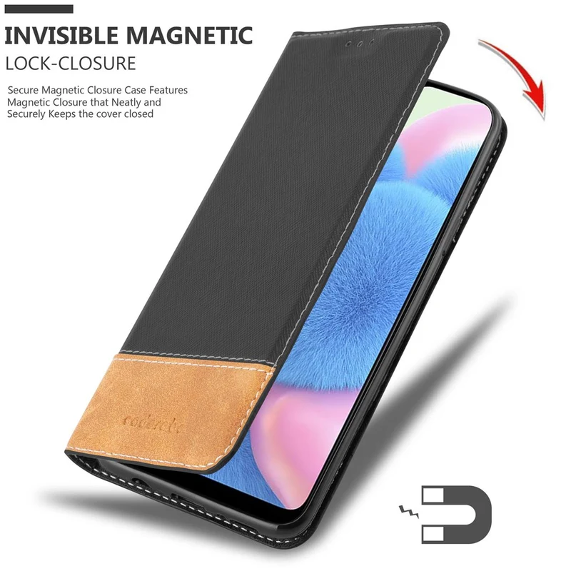 Cadorabo Hülle kompatibel mit Samsung Galaxy A50 4G / A50s / A30s Schutzhülle mit Magnetverschluss, Standfunktion und Kartenfach
