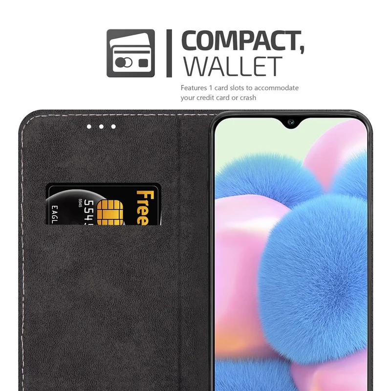 Cadorabo Hülle kompatibel mit Samsung Galaxy A50 4G / A50s / A30s Schutzhülle mit Magnetverschluss, Standfunktion und Kartenfach