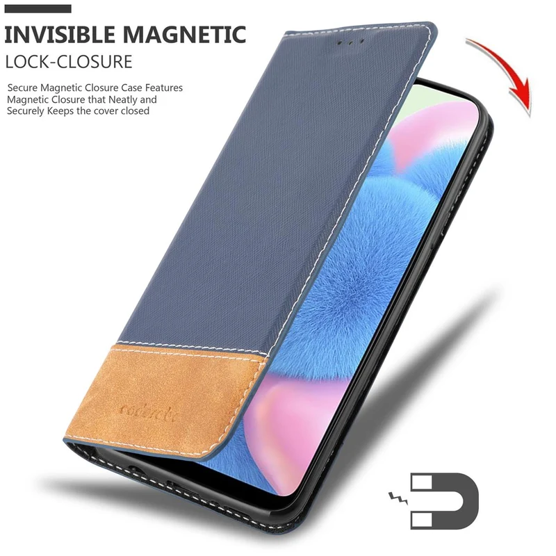 Cadorabo Hülle kompatibel mit Samsung Galaxy A50 4G / A50s / A30s Schutzhülle mit Magnetverschluss, Standfunktion und Kartenfach