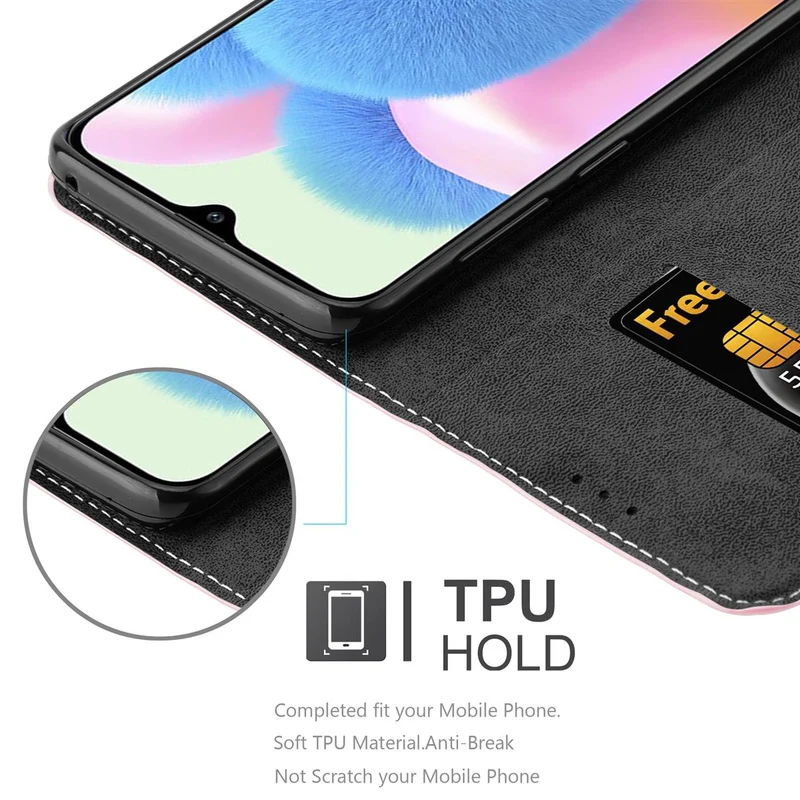 Cadorabo Hülle kompatibel mit Samsung Galaxy A50 4G / A50s / A30s Schutzhülle mit Magnetverschluss, Standfunktion und Kartenfach