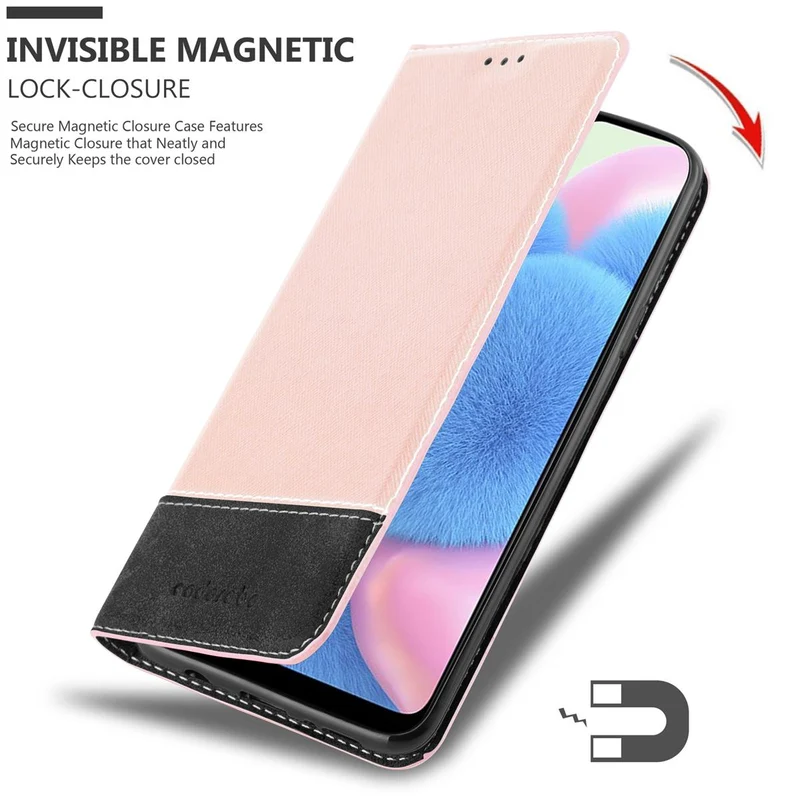 Cadorabo Hülle kompatibel mit Samsung Galaxy A50 4G / A50s / A30s Schutzhülle mit Magnetverschluss, Standfunktion und Kartenfach