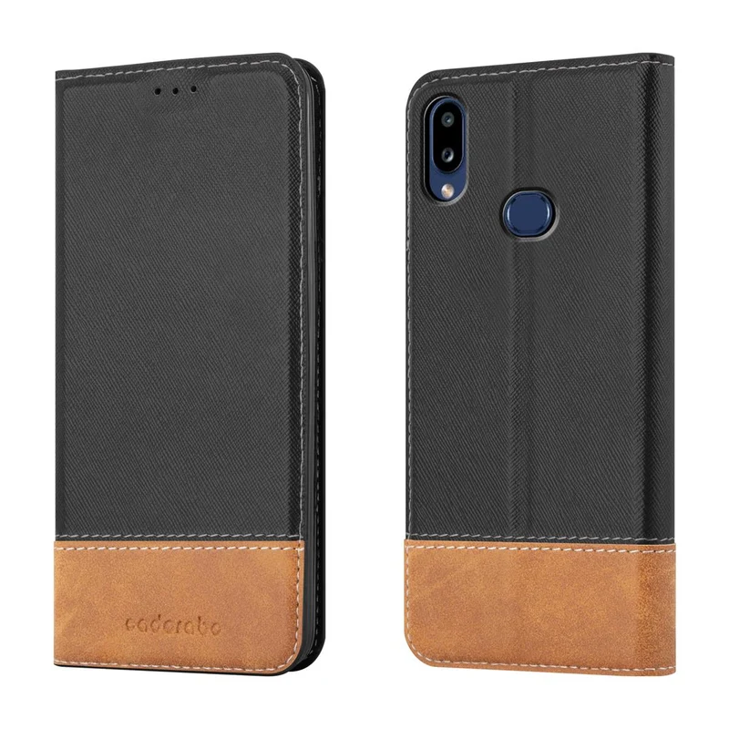 Cadorabo Hülle kompatibel mit Samsung Galaxy A10s / M01s Schutzhülle mit Magnetverschluss, Standfunktion und Kartenfach