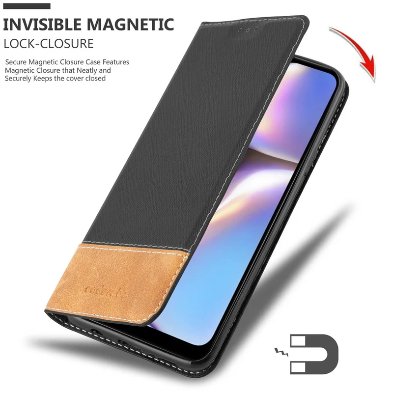Cadorabo Hülle kompatibel mit Samsung Galaxy A10s / M01s Schutzhülle mit Magnetverschluss, Standfunktion und Kartenfach