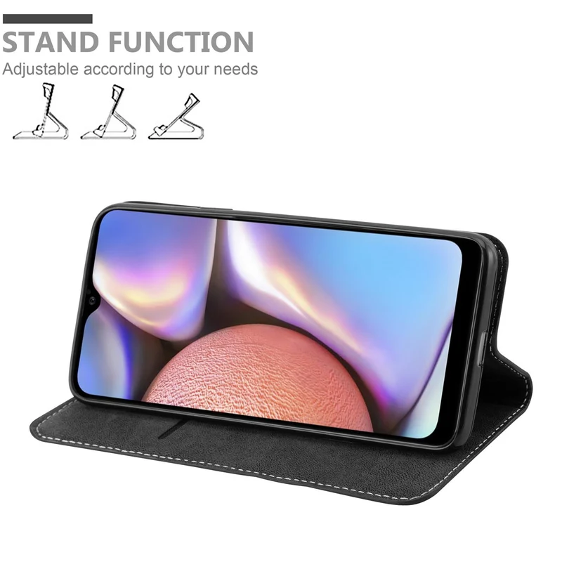Cadorabo Hülle kompatibel mit Samsung Galaxy A10s / M01s Schutzhülle mit Magnetverschluss, Standfunktion und Kartenfach