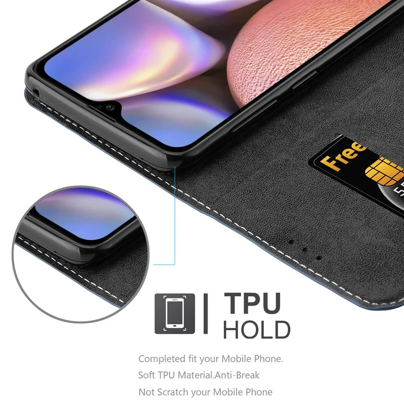 Cadorabo Hülle kompatibel mit Samsung Galaxy A10s / M01s Schutzhülle mit Magnetverschluss, Standfunktion und Kartenfach