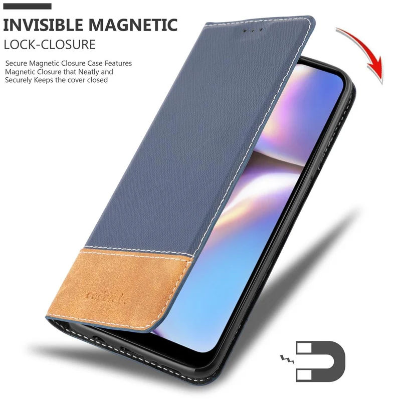 Cadorabo Hülle kompatibel mit Samsung Galaxy A10s / M01s Schutzhülle mit Magnetverschluss, Standfunktion und Kartenfach