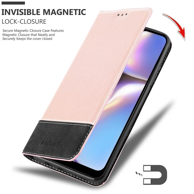 Cadorabo Hülle kompatibel mit Samsung Galaxy A10s / M01s Schutzhülle mit Magnetverschluss, Standfunktion und Kartenfach