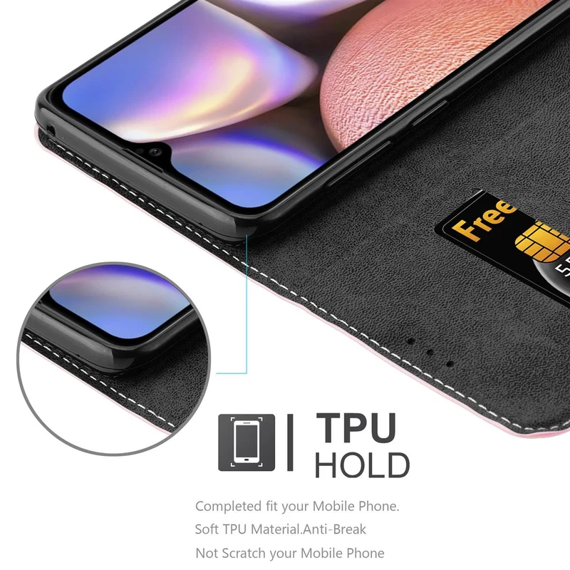 Cadorabo Hülle kompatibel mit Samsung Galaxy A10s / M01s Schutzhülle mit Magnetverschluss, Standfunktion und Kartenfach