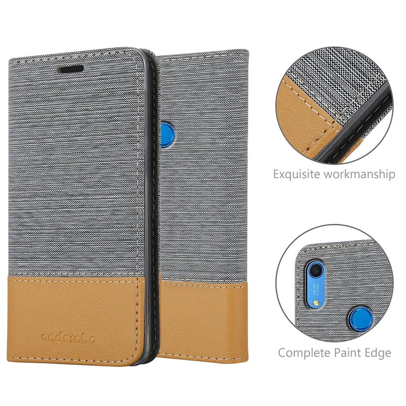 Cadorabo Hülle kompatibel mit Huawei Y6S Schutzhülle mit Magnetverschluss, Standfunktion und Kartenfach
