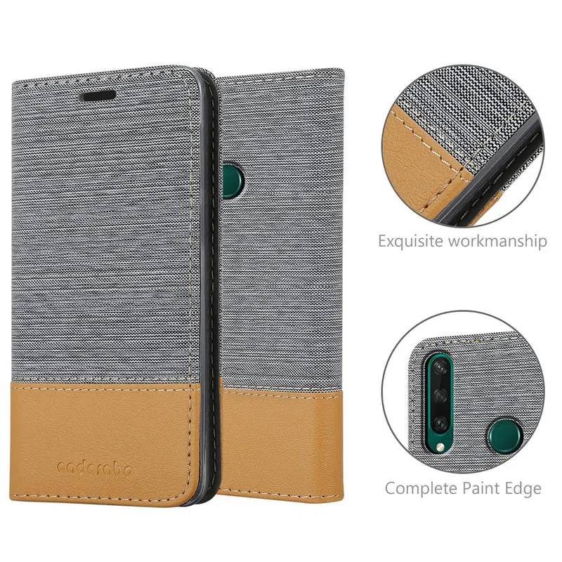 Cadorabo Hülle kompatibel mit Huawei Y6P Schutzhülle mit Magnetverschluss, Standfunktion und Kartenfach