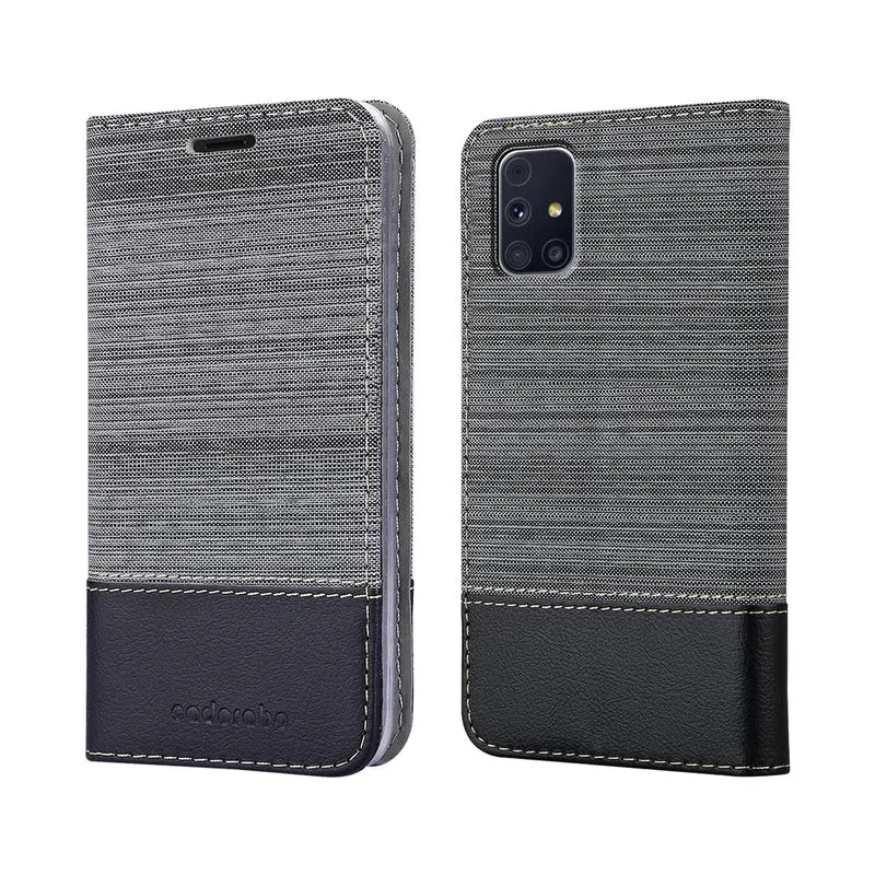 Cadorabo Hülle kompatibel mit Samsung Galaxy M31s Schutzhülle mit Magnetverschluss, Standfunktion und Kartenfach