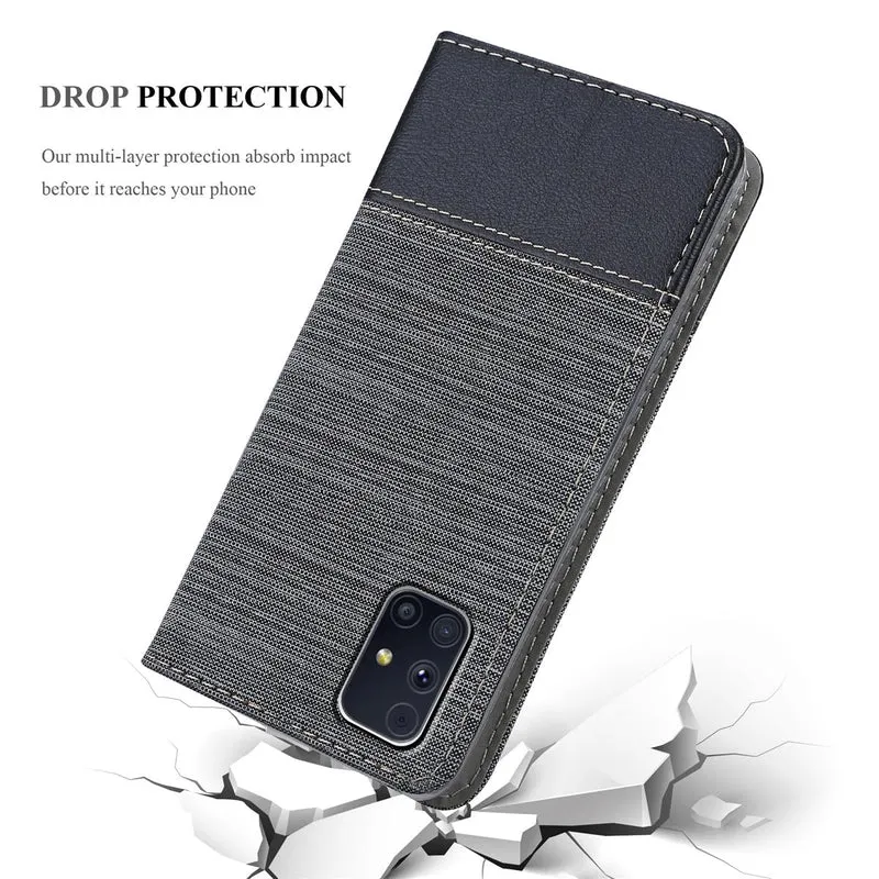 Cadorabo Hülle kompatibel mit Samsung Galaxy M31s Schutzhülle mit Magnetverschluss, Standfunktion und Kartenfach