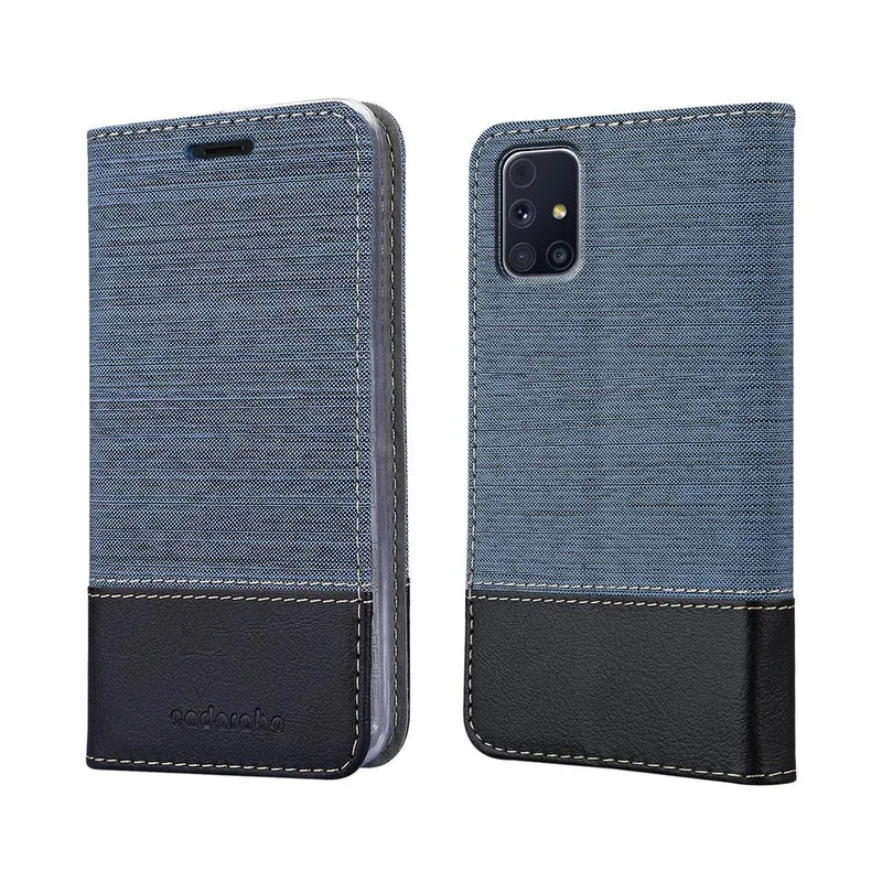 Cadorabo Hülle kompatibel mit Samsung Galaxy M31s Schutzhülle mit Magnetverschluss, Standfunktion und Kartenfach