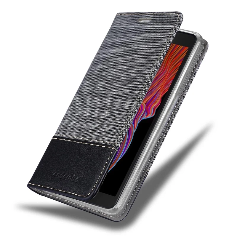 Cadorabo Hülle kompatibel mit Samsung Galaxy XCover 5 Schutzhülle mit Magnetverschluss, Standfunktion und Kartenfach