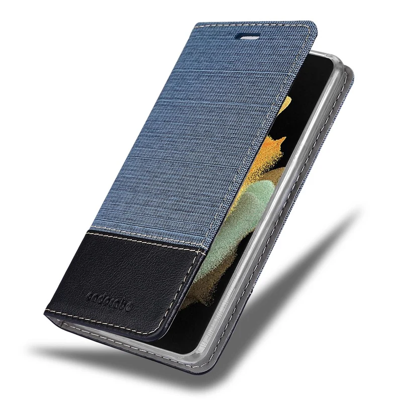 Cadorabo Hülle kompatibel mit Samsung Galaxy S21 ULTRA Schutzhülle mit Magnetverschluss, Standfunktion und Kartenfach