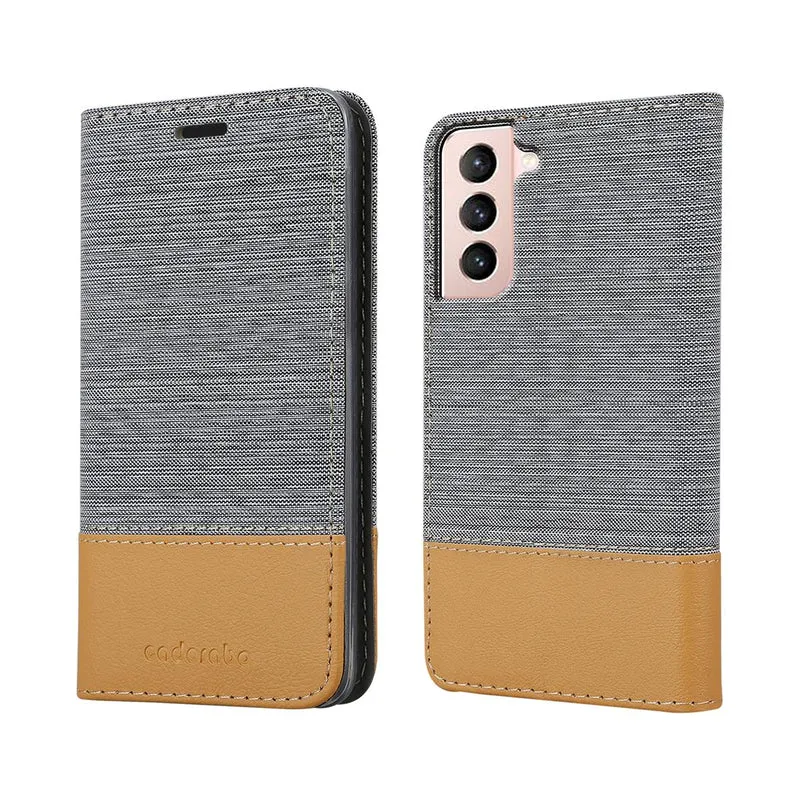 Cadorabo Hülle kompatibel mit Samsung Galaxy S21 5G Schutzhülle mit Magnetverschluss, Standfunktion und Kartenfach
