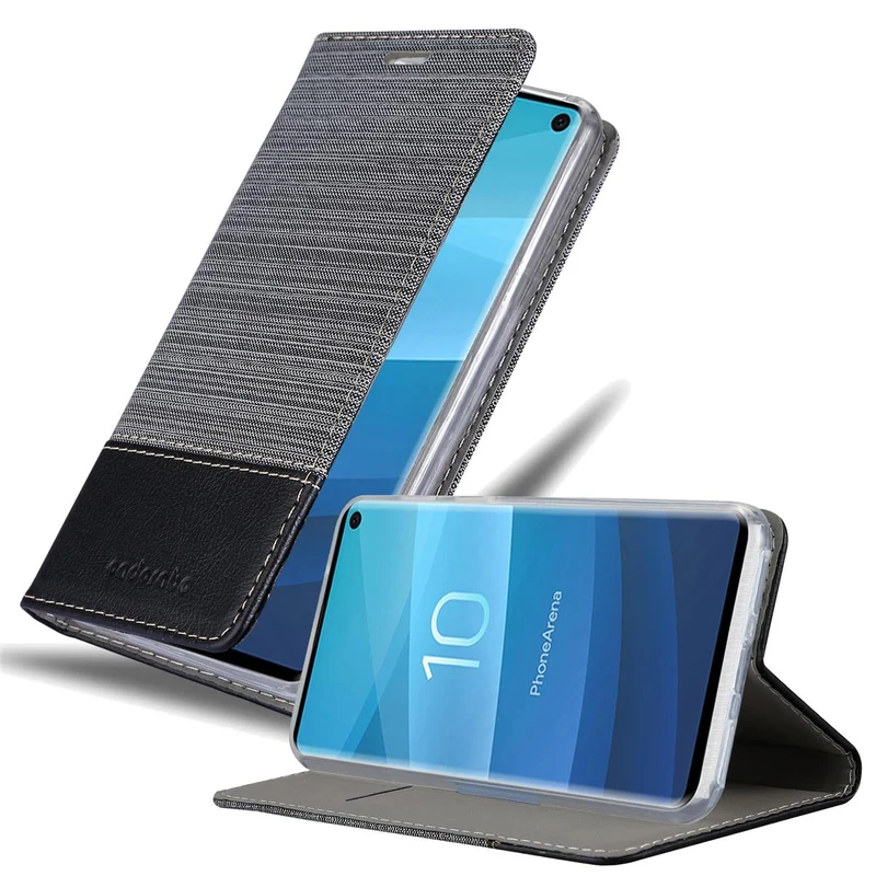 Cadorabo Hülle kompatibel mit Samsung Galaxy S10 5G Schutzhülle mit Magnetverschluss, Standfunktion und Kartenfach