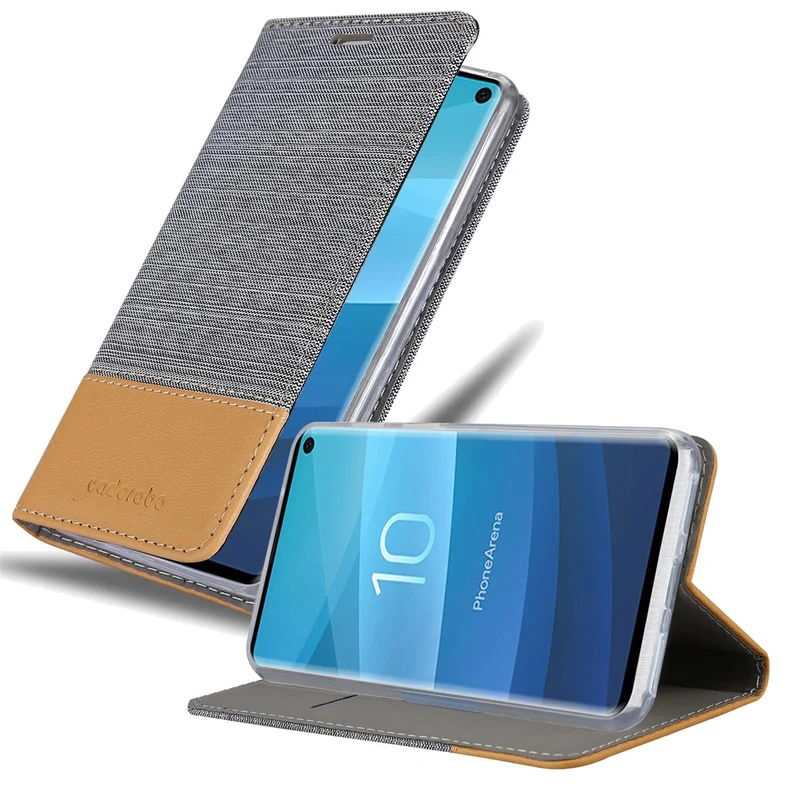 Cadorabo Hülle kompatibel mit Samsung Galaxy S10 5G Schutzhülle mit Magnetverschluss, Standfunktion und Kartenfach