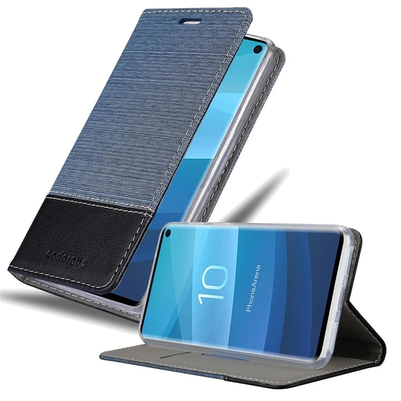 Cadorabo Hülle kompatibel mit Samsung Galaxy S10 5G Schutzhülle mit Magnetverschluss, Standfunktion und Kartenfach